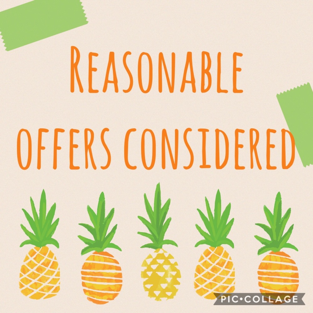 Reasonable Offers Considered.